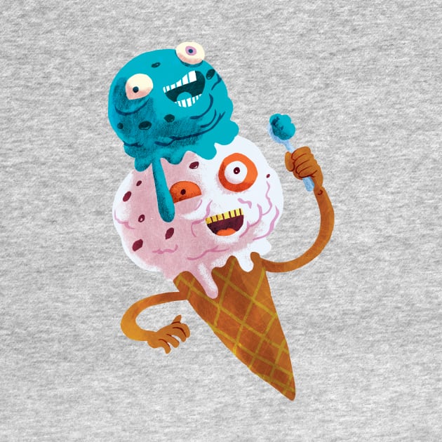 Crazy Ice Cream by washburnillustration